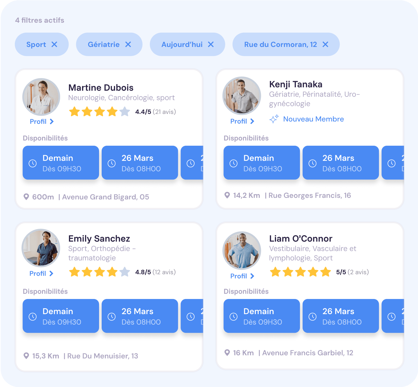 Chaque douleur a son thérapeute spécialisé, chaque thérapeute a sa spécialité